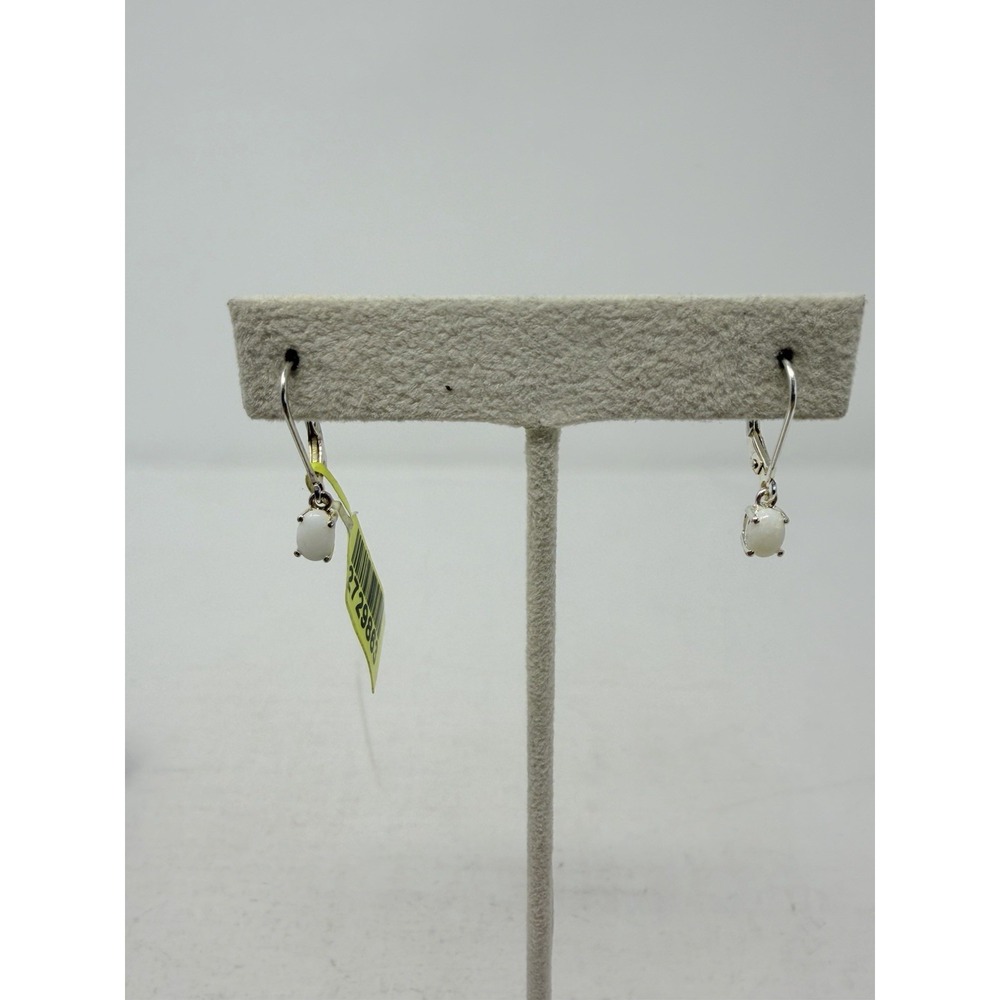 Shop LC Australian White Opal Sterling Silver Lever Back Dangle Earrings 5241